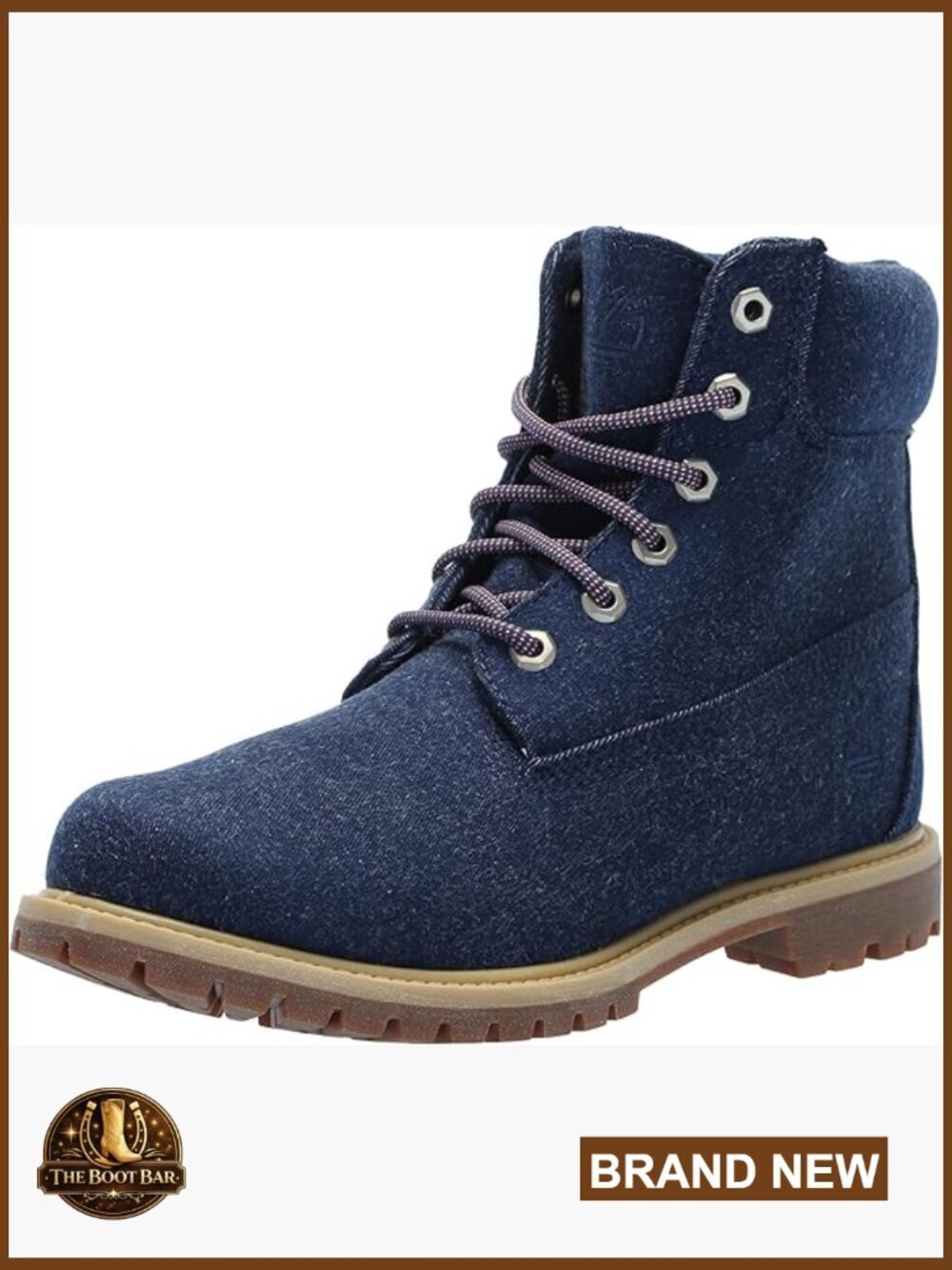 6 Inch Waterproof Lace-Up Work Boots with Padded Collar